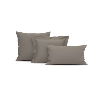 Heckettlane Taupe-Grauer Kissenbezug Elementi 100 % Baumwollsatin
