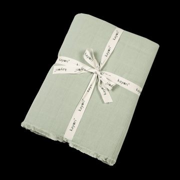 Kayori bedsprei Sapporo - Saliegroen