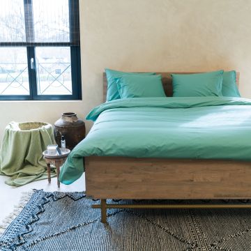 Kayori Shizu Dekbedovertrek Katoenperkal - Groen - Katoen-Perkal
