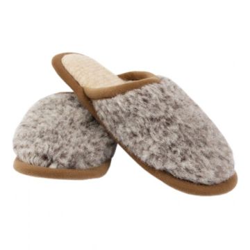 Hausschuhe aus Merinowolle, niedriges Modell gemischt