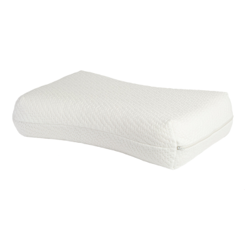 AM Inventio natuurlatex hoofdkussen met ergonomische schouderuitsparingen – geschikt voor zij- en rugslapers