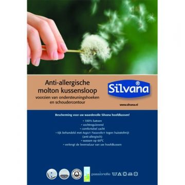 Molton Kissenbezug Silvana mit Schulterkontur 