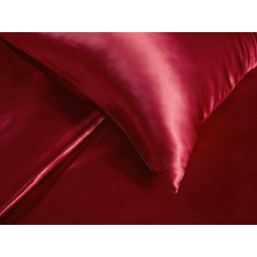 Sihou 100% Seide Kissenbezug Amare rot