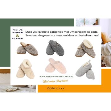 Geschenkgutschein wollpantoffeln